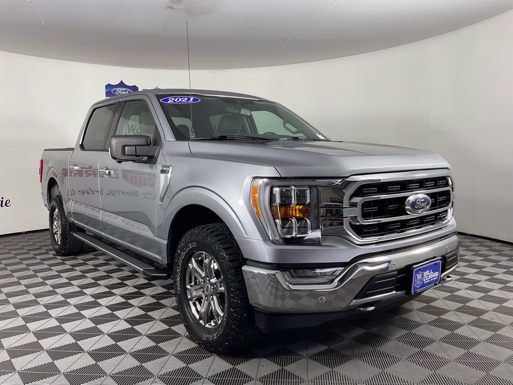 2021 Silver Metallic Ford F-150 XLT 4X4 Truck