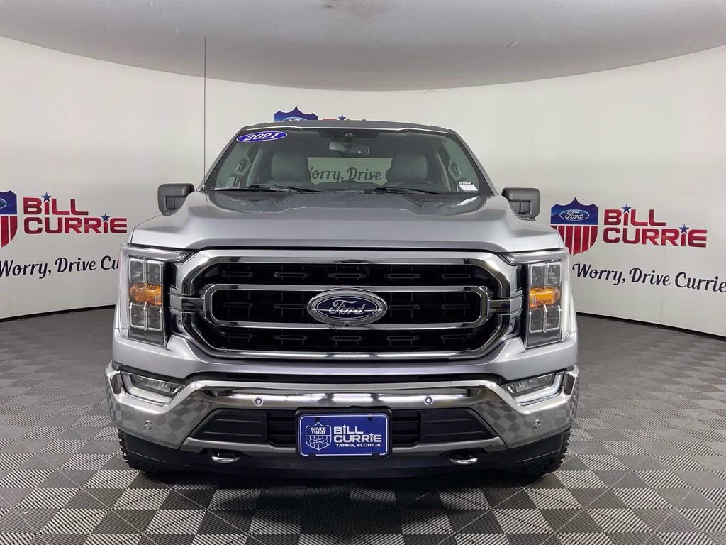 2021 Silver Metallic Ford F-150 XLT 4X4 Truck
