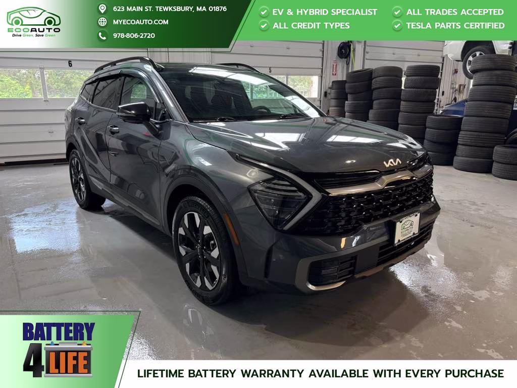 2024 Gravity Gray Kia Sportage Plug-In Hybrid X-Line Prestige AWD SUV