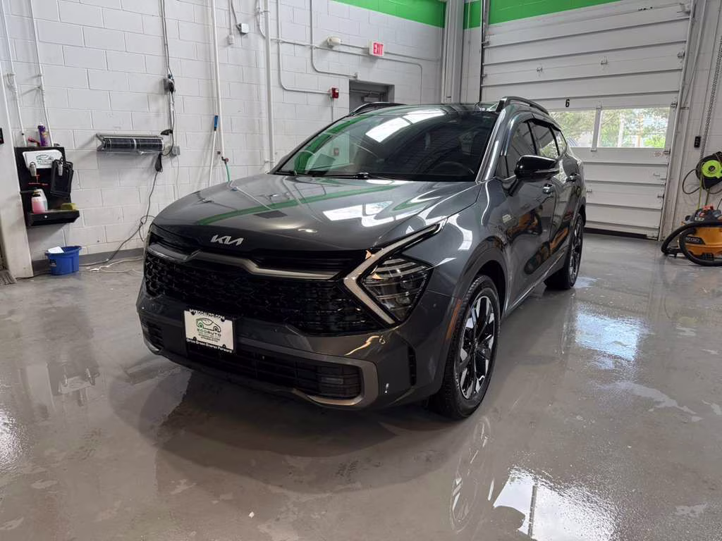 2024 Gravity Gray Kia Sportage Plug-In Hybrid X-Line Prestige AWD SUV