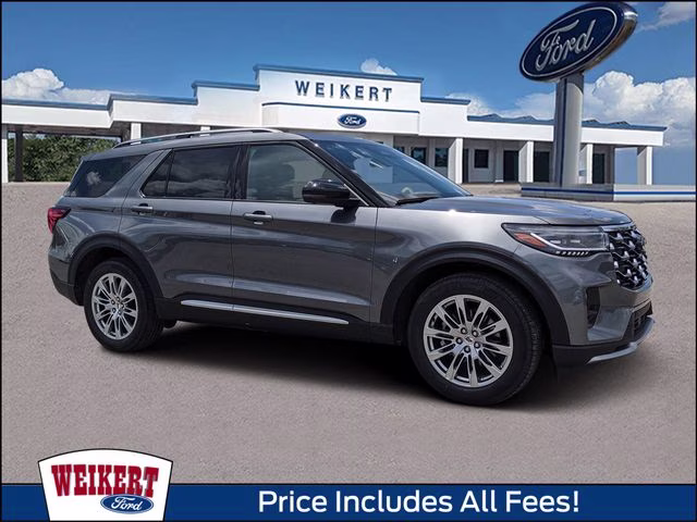2026 Carbonized Gray Metallic Ford Explorer Platinum RWD SUV