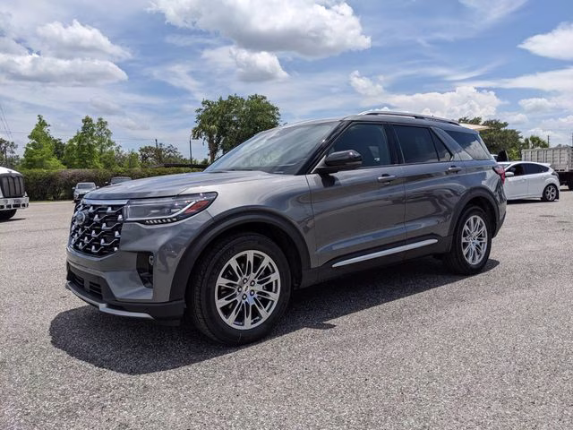 2026 Carbonized Gray Metallic Ford Explorer Platinum RWD SUV