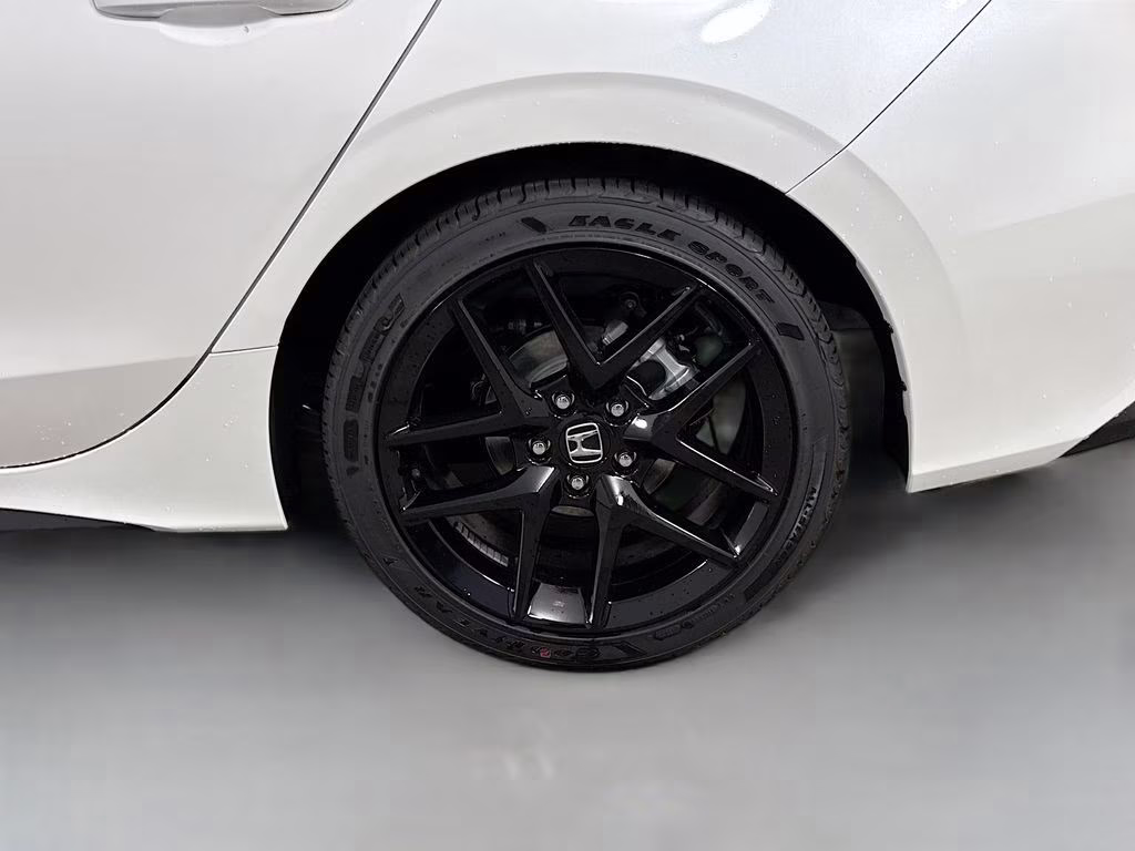 2026 Platinum White Pearl Honda Civic Sport FWD Hatchback