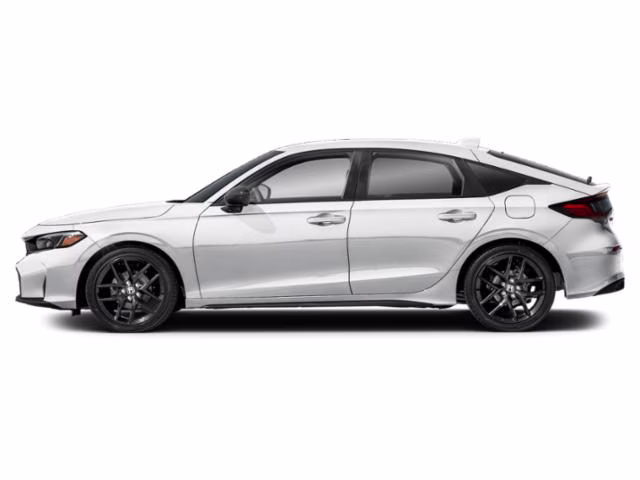 2026 Platinum White Pearl Honda Civic Sport FWD Hatchback