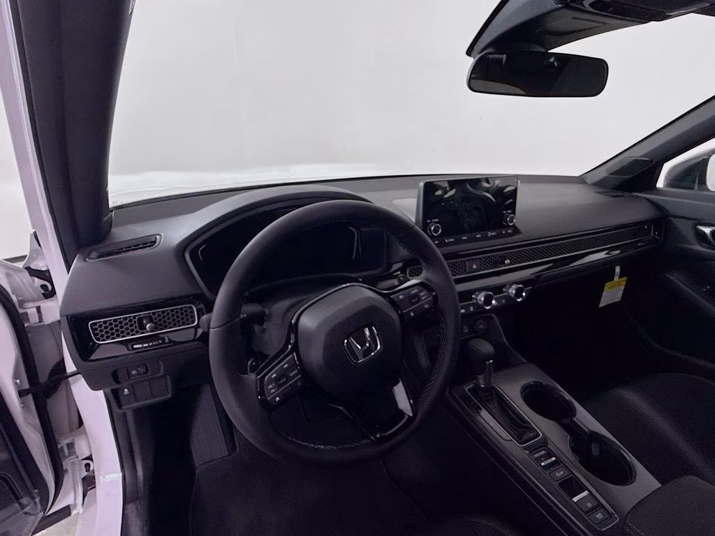 2026 Platinum White Pearl Honda Civic Sport FWD Hatchback