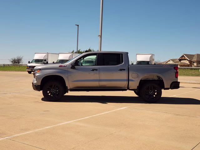 2026 Sterling Gray Metallic Chevrolet Silverado 1500 Custom Trail Boss 4X4 Truck