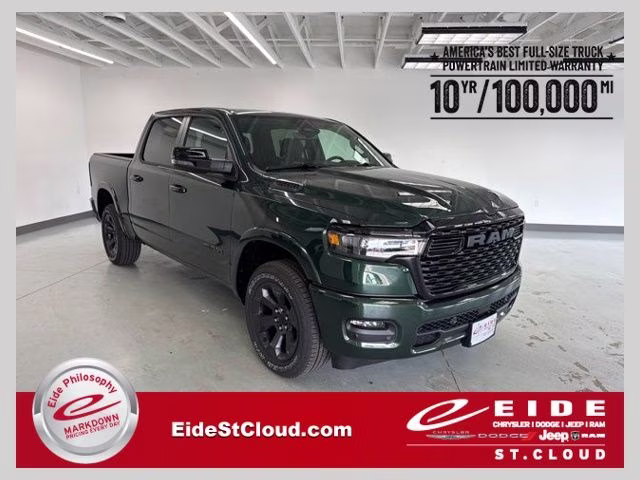 2026 Serrano Green Metallic Ram 1500 Big Horn Night Edition 4X4 Truck