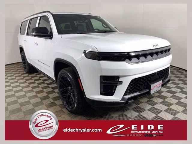 2026 Bright White Clearcoat Jeep Grand Wagoneer L Limited Reserve 4X4 SUV
