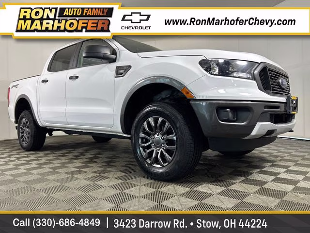 2020 White Ford Ranger XLT 4X4 Truck