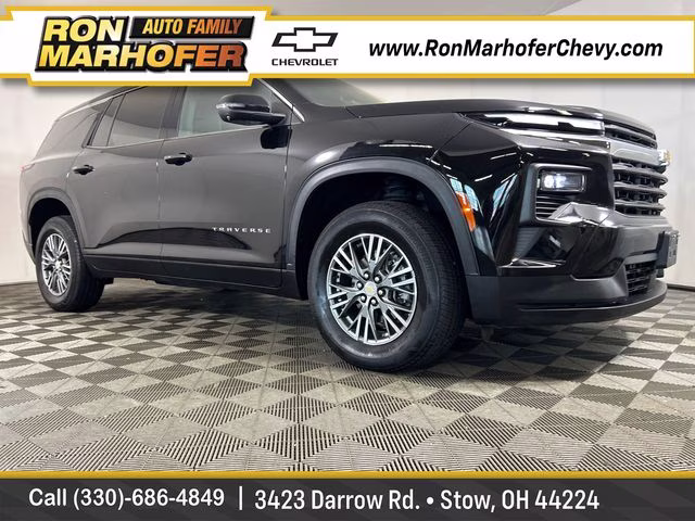 2024 Mosaic Black Metallic Chevrolet Traverse LS FWD SUV