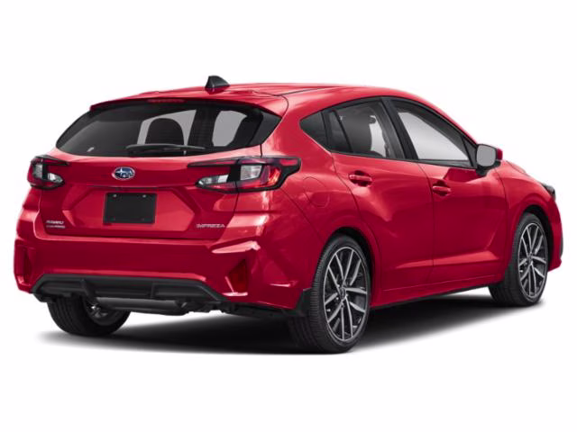 2024 Pure Red Subaru Impreza Sport AWD Hatchback