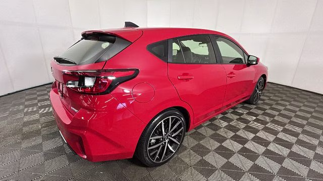 2024 Pure Red Subaru Impreza Sport AWD Hatchback