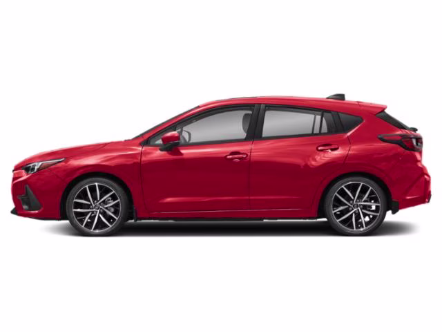 2024 Pure Red Subaru Impreza Sport AWD Hatchback