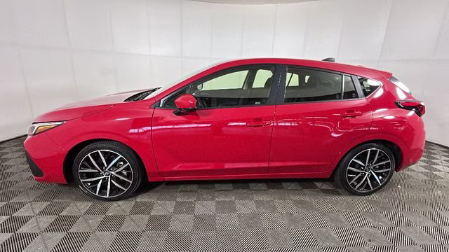 2024 Pure Red Subaru Impreza Sport AWD Hatchback