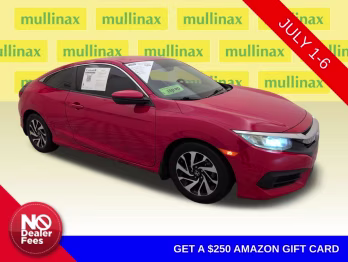 2018 Rallye Red Honda Civic LX FWD Coupe