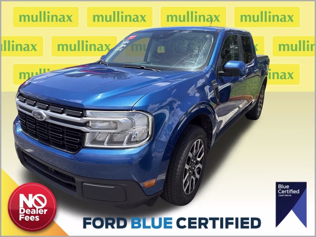 2023 Blue Metallic Ford Maverick Lariat AWD Truck
