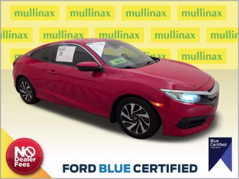 2018 Rallye Red Honda Civic LX FWD Coupe