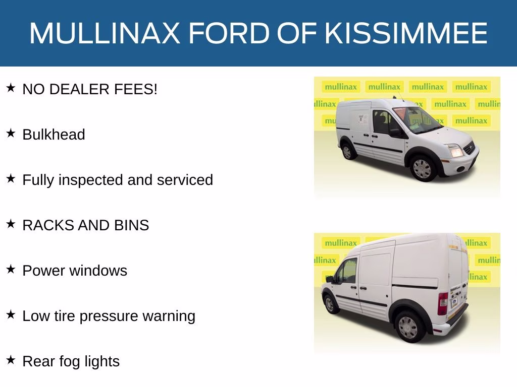 2013 Frozen White Ford Transit Connect XLT FWD Van