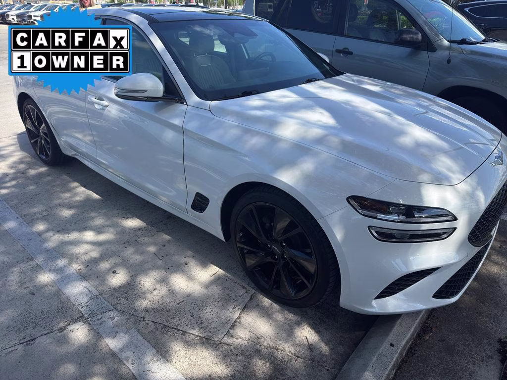 2023 Uyuni White Genesis G70 Sport Prestige 2.0T RWD Sedan