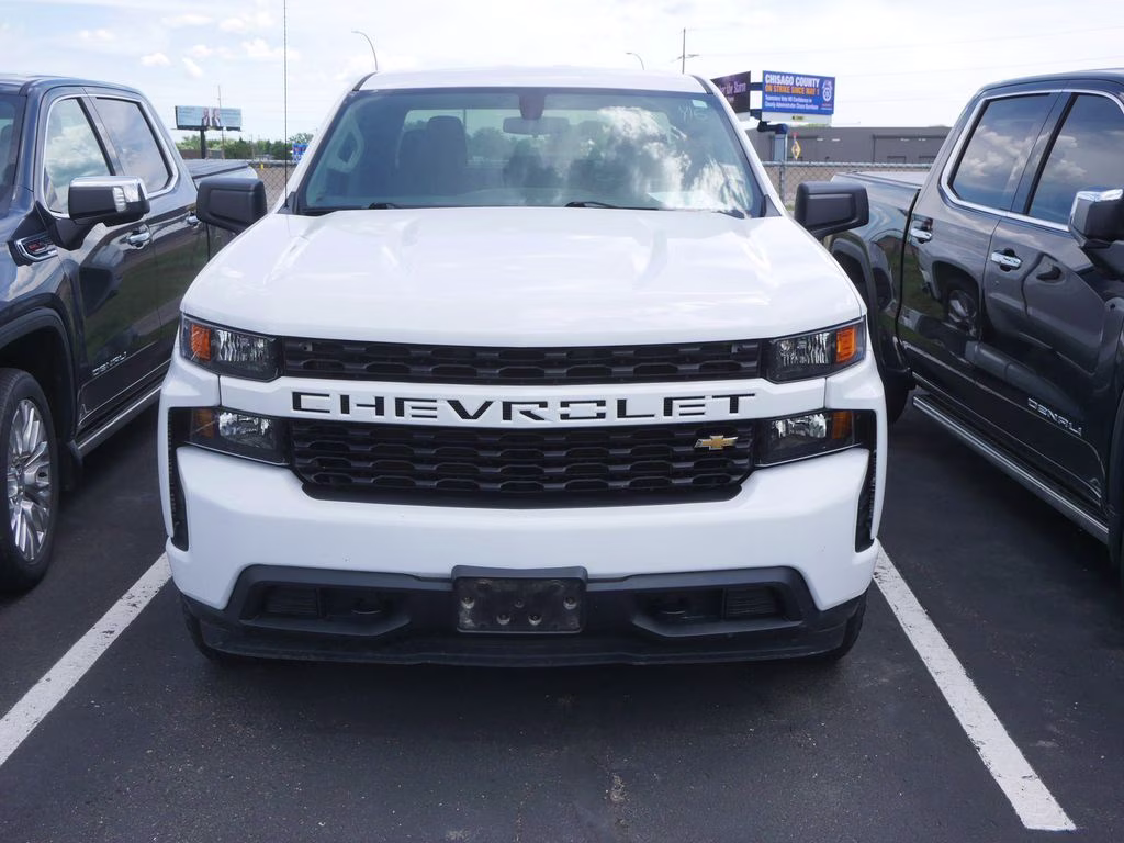 2020 Summit White Chevrolet Silverado 1500 Custom 4X4 Truck