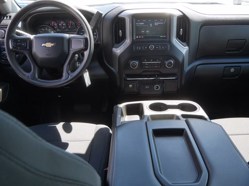 2020 Summit White Chevrolet Silverado 1500 Custom 4X4 Truck