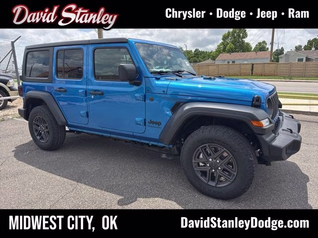 2026 Hydro Blue Pearl Coat Jeep Wrangler Sport S 4X4 SUV