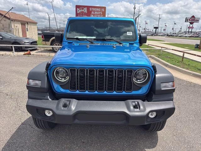 2026 Hydro Blue Pearl Coat Jeep Wrangler Sport S 4X4 SUV