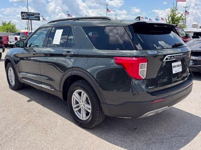 2022 Green Metallic Ford Explorer XLT 4X4 SUV