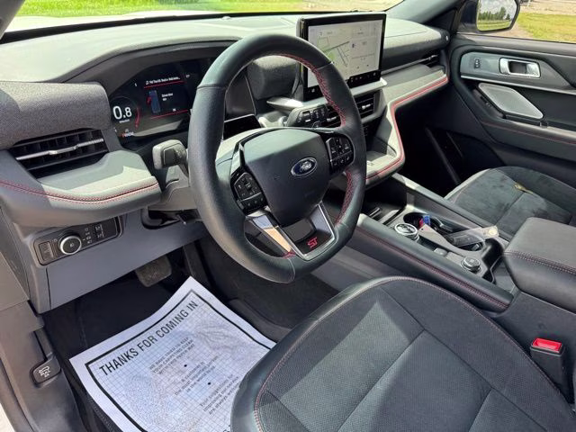 2025 White Metallic Ford Explorer ST 4X4 SUV