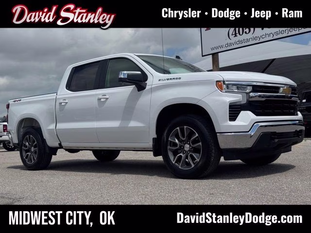2023 Summit White Chevrolet Silverado 1500 LT 4X4 Truck