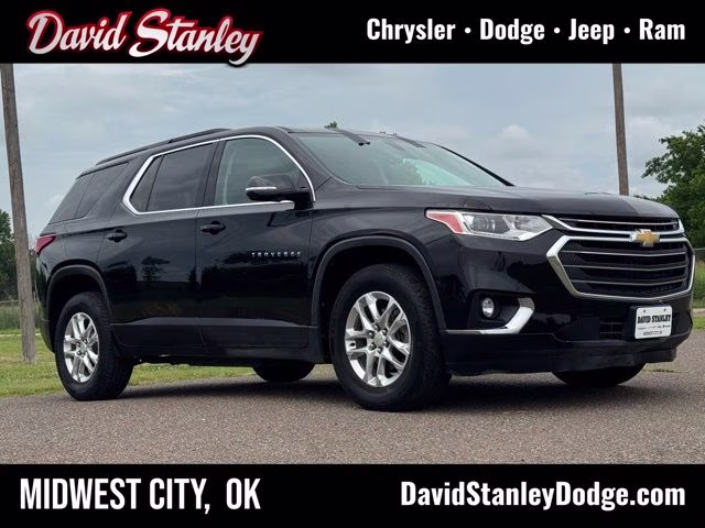 2019 Black Metallic Chevrolet Traverse LT FWD SUV