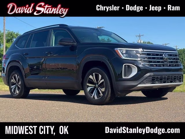 2025 Deep Black Pearl Volkswagen Atlas 2.0T SE FWD SUV