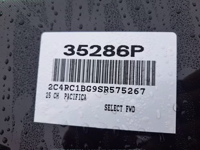 2025 Diamond Black Chrysler Pacifica Select FWD Van