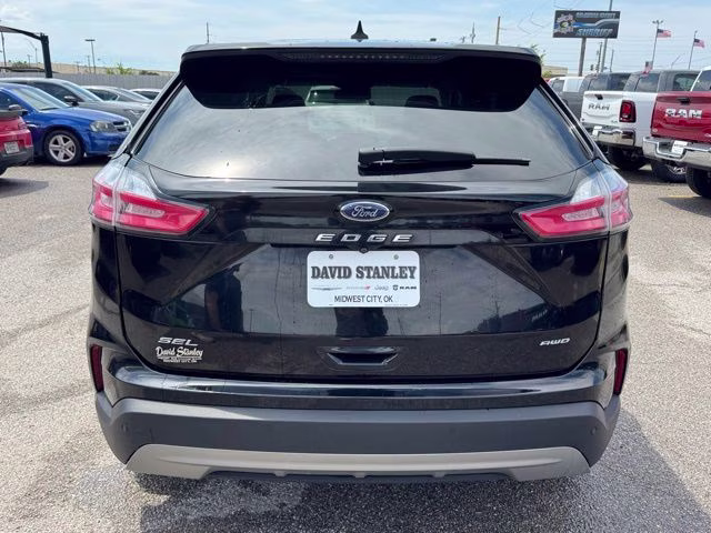 2022 Black Metallic Ford Edge SEL AWD SUV