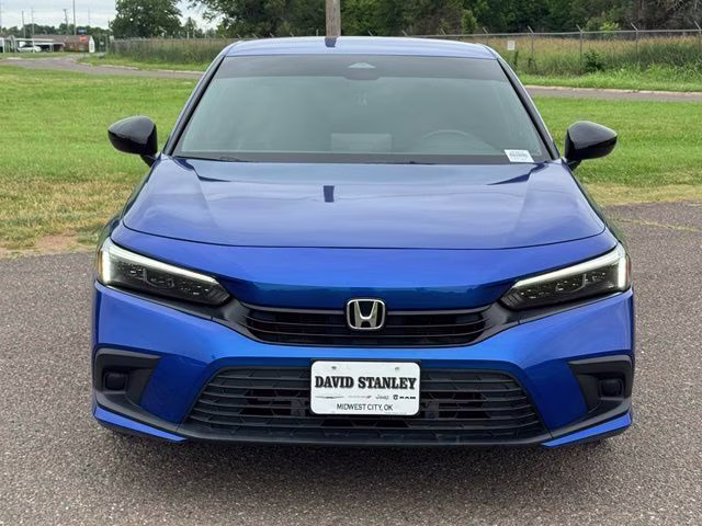 2024 Boost Blue Pearl Honda Civic Sport FWD Sedan