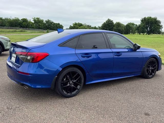 2024 Boost Blue Pearl Honda Civic Sport FWD Sedan