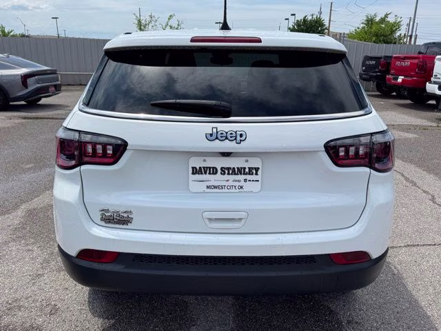 2023 Bright White Clearcoat Jeep Compass Sport 4X4 SUV