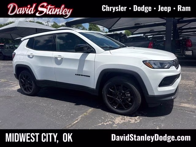 2026 Bright White Clearcoat Jeep Compass Latitude 4X4 SUV