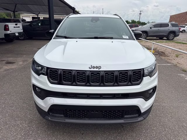 2026 Bright White Clearcoat Jeep Compass Latitude 4X4 SUV