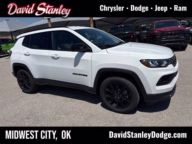 2026 Bright White Clearcoat Jeep Compass Latitude 4X4 SUV