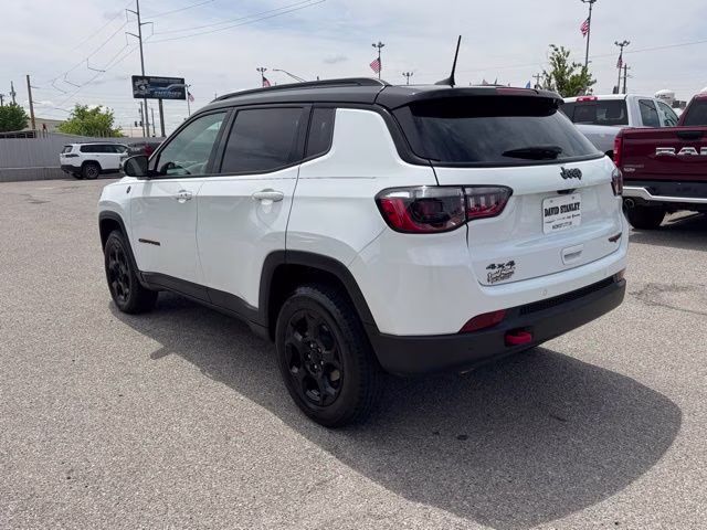 2023 Bright White Clearcoat Jeep Compass Trailhawk 4X4 SUV