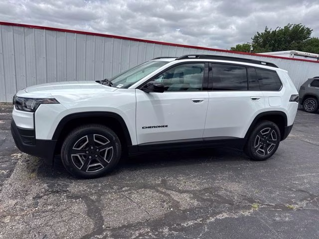 2026 Bright White Clearcoat Jeep Cherokee Laredo 4X4 SUV