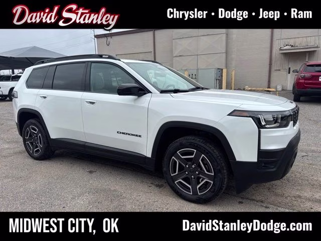 2026 Bright White Clearcoat Jeep Cherokee Laredo 4X4 SUV