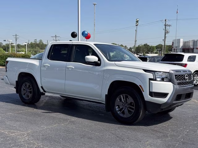 2025 Glacier White Nissan Frontier SV RWD Truck