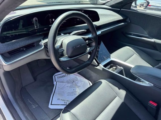 2024 Stellar White Metallic Lucid Air Pure RWD Sedan