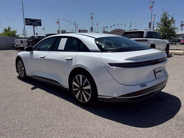 2024 Stellar White Metallic Lucid Air Pure RWD Sedan