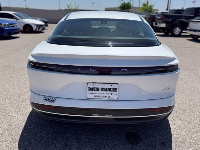 2024 Stellar White Metallic Lucid Air Pure RWD Sedan