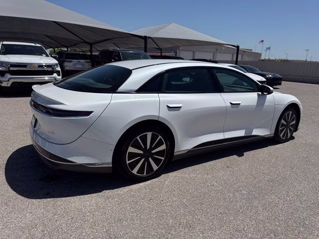 2024 Stellar White Metallic Lucid Air Pure RWD Sedan