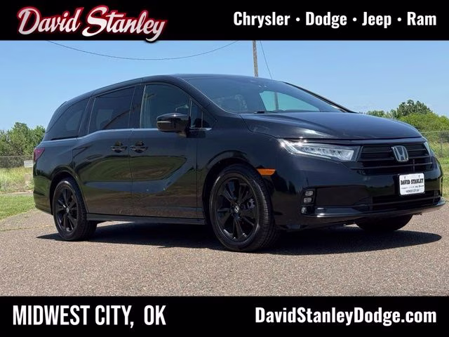 2023 Crystal Black Pearl Honda Odyssey Sport FWD Van