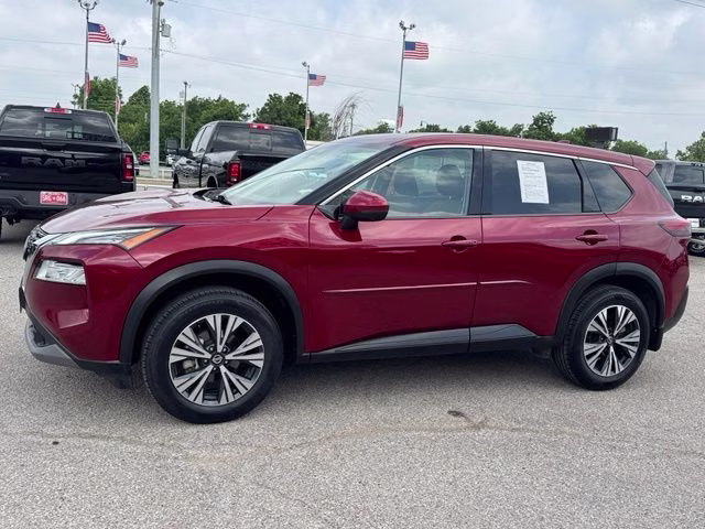2021 Scarlet Ember Tintcoat Nissan Rogue SV FWD SUV